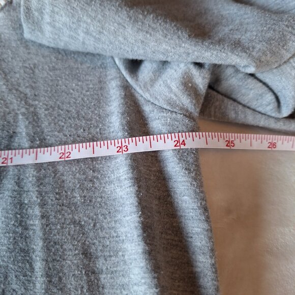 Comfy Chemo Long Sleeve T-Shirt Mens XL‎ Dual Zippers Port Access Light Gray - Picture 5 of 8